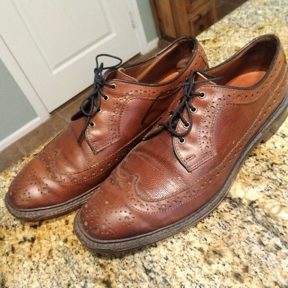 Allen Edmonds sz 10 D Regent Street men’s Oxfords Brown Wingtip Made in USA - Picture 4 of 13